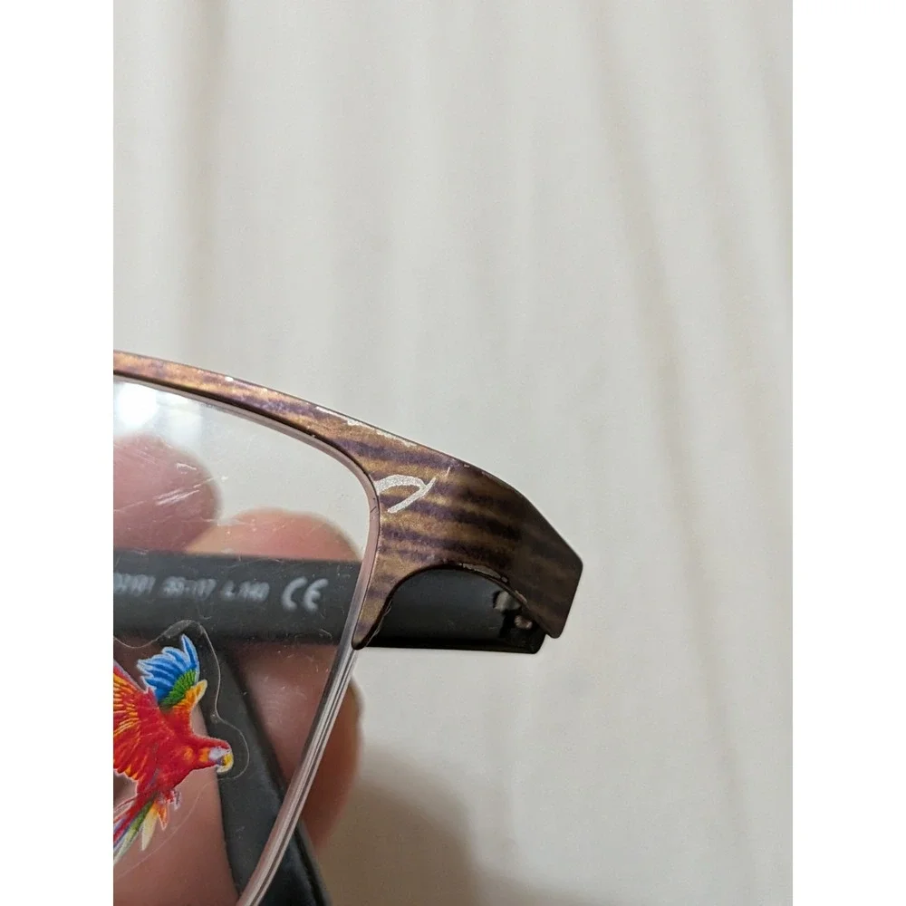 Maui Jim Eyeglasses Frames Metal Collection MJO2101-80M Matte Brown Wood Grain